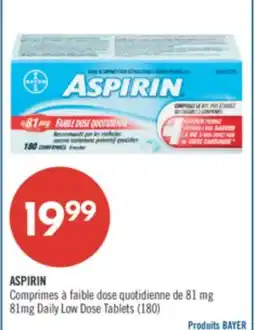 Pharmaprix ASPIRIN 81mg Daily Low Dose Tablets offer