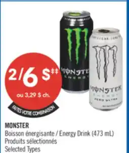 Pharmaprix MONSTER Energy Drink offer