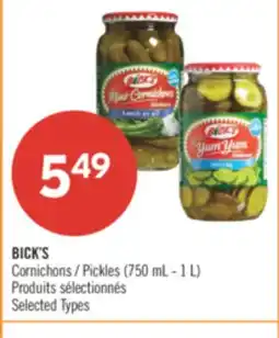 Pharmaprix BICK'S Pickles offer