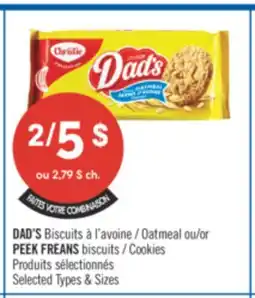 Pharmaprix DAD'S Oatmeal or PEEK FREANS Cookies offer
