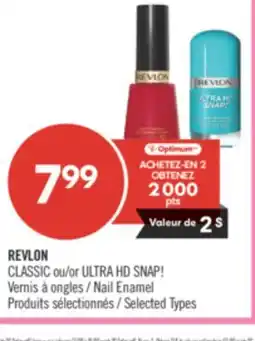 Pharmaprix REVLON CLASSIC or ULTRA HD SNAP! Nail Enamel offer