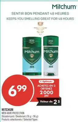 Pharmaprix MITCHUM MEN 48HR PROTECTION / Deodorant (76 g - 96 g) offer
