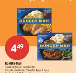 Pharmaprix HUNGRY-MAN Frozen Entrees offer