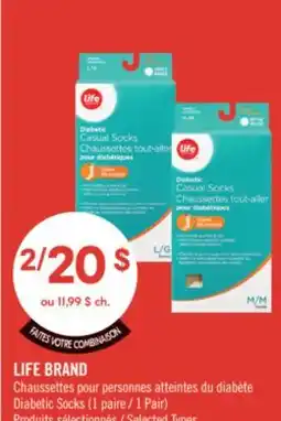 Pharmaprix LIFE BRAND Diabetic Socks offer