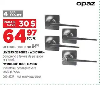 BMR LEVIERS DE PORTE WINDSOR offer