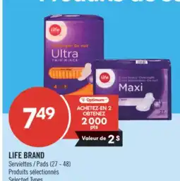 Pharmaprix LIFE BRAND Pads offer