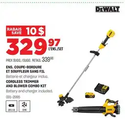 BMR ENS. COUPE-BORDURE ET SOUFFLEUR SANS FIL offer