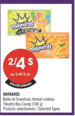 Pharmaprix MAYNARDS Theatre Box Candy offer