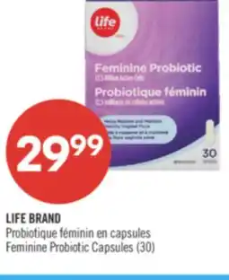 Pharmaprix LIFE BRAND Feminine Probiotic Capsules offer