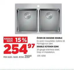 BMR ÉVIER DE CUISINE DOUBLE offer