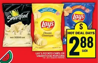 Food Basics LAY'S POTATO CHIPS OR SMARTFOOD POPCORN offer