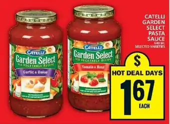 Food Basics CATELLI GARDEN SELECT PASTA SAUCE offer