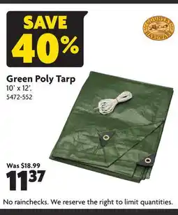 Home Hardware Green Poly Tarp offer