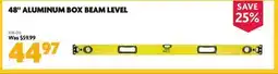 Home Hardware 48 ALUMINUM BOX BEAM LEVEL offer