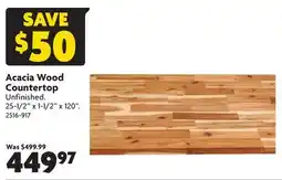 Home Hardware Acacia Wood Countertop offer