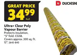 Home Hardware Ultra+ Clear Poly Vapour Barrier offer