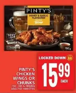 Food Basics PINTY'S CHICKEN WINGS OR CHUNKS offer