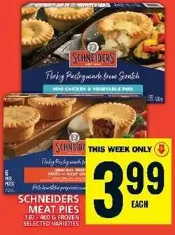 Food Basics SCHNEIDERS MEAT PIES offer