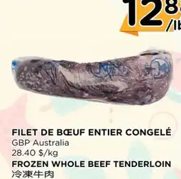 Kim Phat GBP Australia FROZEN WHOLE BEEF TENDERLOIN offer