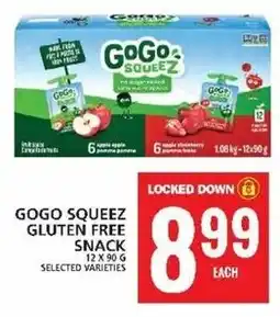 Food Basics GOGO SQUEEZ GLUTEN FREE SNACK offer