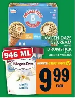 Food Basics HAAGEN-DAZS ICE CREAM DRUMSTICK offer