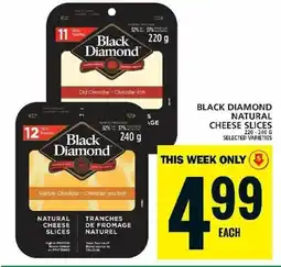 Food Basics BLACK DIAMOND NATURAL CHEESE SLICES offer