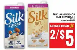 Food Basics SILK ALMOND OR OAT BEVERAGE offer