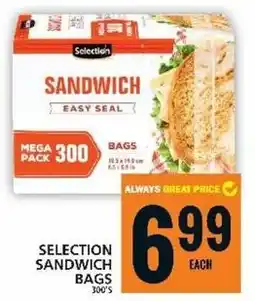 Food Basics SELECTION SANDWICH BAGS offer