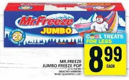 Food Basics MR.FREEZE JUMBO FREEZE POP offer