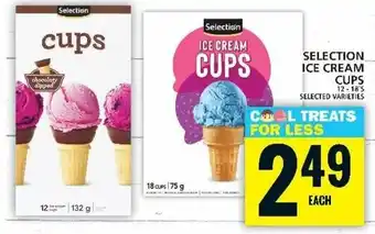Food Basics SELECTION ICE CREAM CUPS offer
