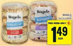 Food Basics Bagels offer