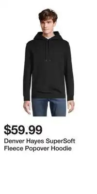 Mark's Denver Hayes SuperSoft Fleece Popover Hoodie offer
