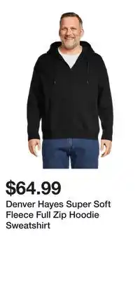 Mark's Denver Hayes Super Soft Fleece Full Zip Hoodie Sweatshirt offer