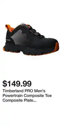 Mark's Timberland PRO Men's Powertrain Composite Toe Composite Plate Safety Shoes offer