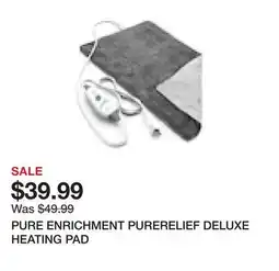 TSC Stores PURE ENRICHMENT PURERELIEF DELUXE HEATING PAD offer