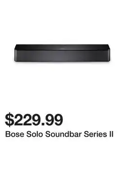 TSC Stores Bose Solo Soundbar Series II offer