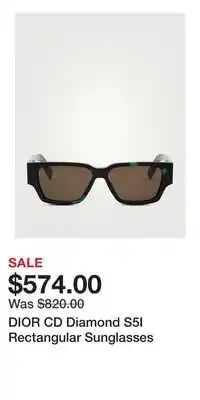 Holt Renfrew DIOR CD Diamond S5I Rectangular Sunglasses offer