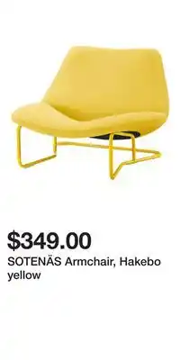 IKEA SOTENÄS Armchair, Hakebo yellow offer