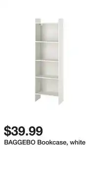 IKEA BAGGEBO Bookcase, white offer