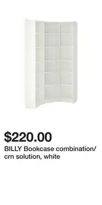 IKEA BILLY Bookcase combination/crn solution, white offer