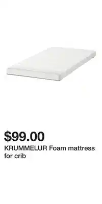 IKEA KRUMMELUR Foam mattress for crib offer