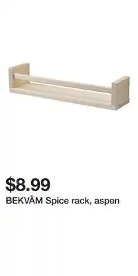 IKEA BEKVÄM Spice rack, aspen offer