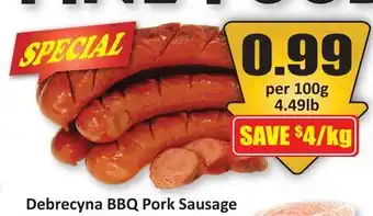Starsky Debrecyna BBQ Pork Sausage offer