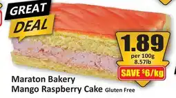 Starsky Maraton Bakery Mango Raspberry Cake offer