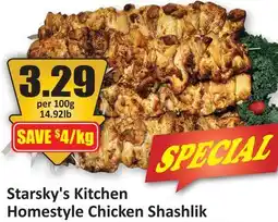 Starsky Starsky's Kitchen Homestyle Chicken Shashlik offer