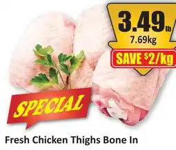 Starsky Fresh Chicken Thighs Bone In offer