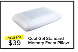Leon's Cool Gel Standard Memory Foam Pillow offer
