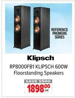 2001 Audio Video KLIPSCH 600W Floorstanding Speakers offer