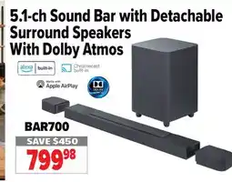 2001 Audio Video JBL 5.1-ch Sound Bar with Detachable Surround Speakers With Dolby Atmos offer