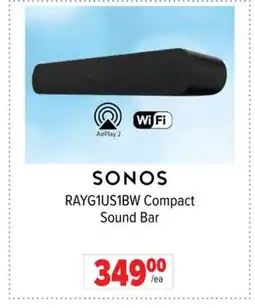 2001 Audio Video SONOS Compact Sound Bar offer